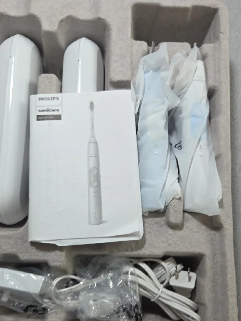 Philips Sonicare Optimal Clean Toothbrush 2 Pack No Heads